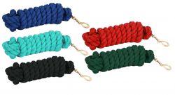 10' Cotton Lead Rope with brass snap