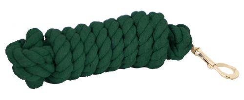 10' Cotton Lead Rope with brass snap