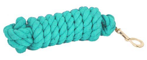10' Cotton Lead Rope with brass snap