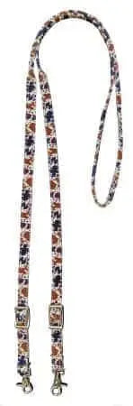 3/4" x 8ft Cow Print nylon contest rein with scissor snap end