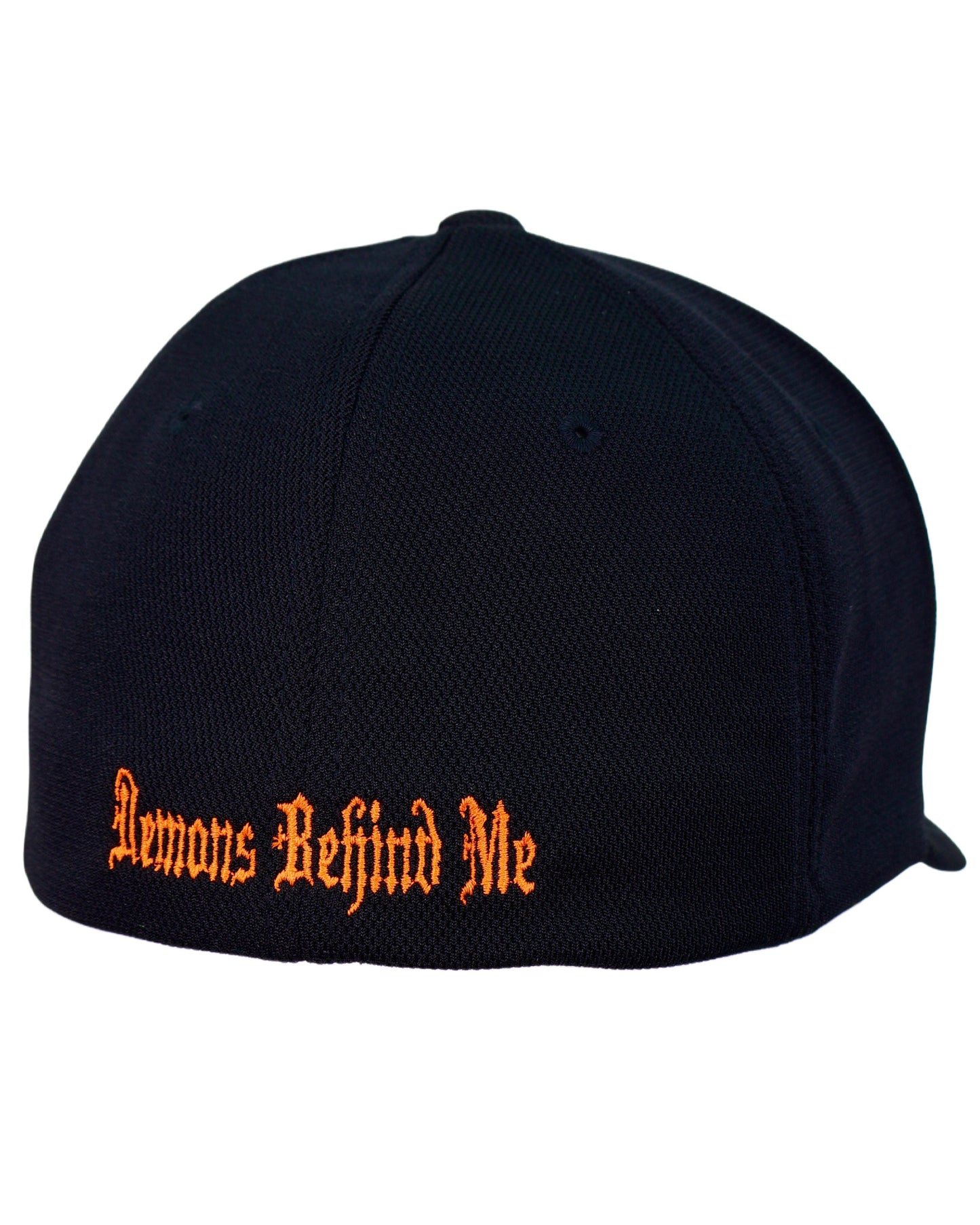 Black Flexfit Never Fade Two-Tone Skull Fitted Cap