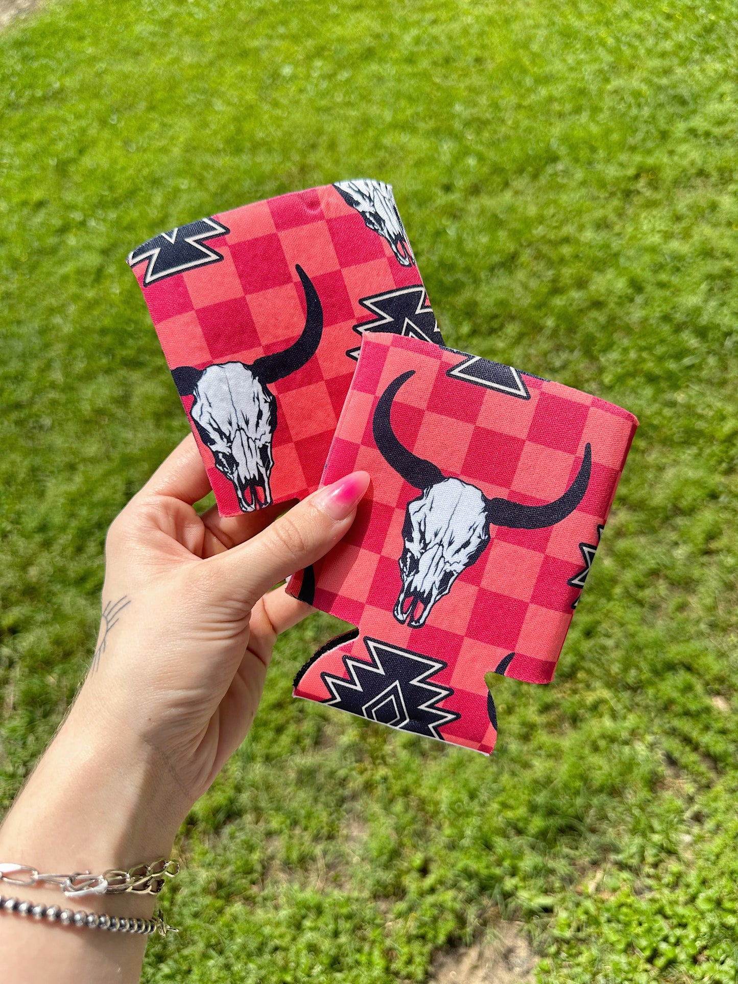 Bull Skull Koozie (2 sizes)