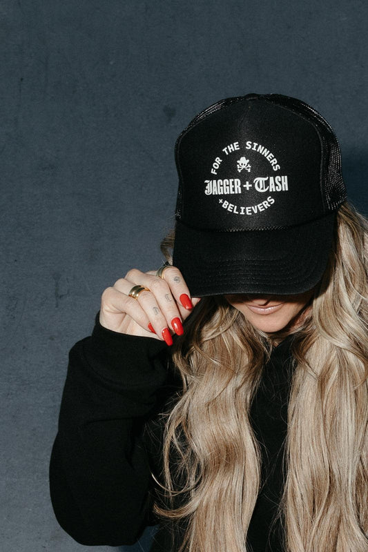 For the Sinners + Believers Adult Trucker Hat