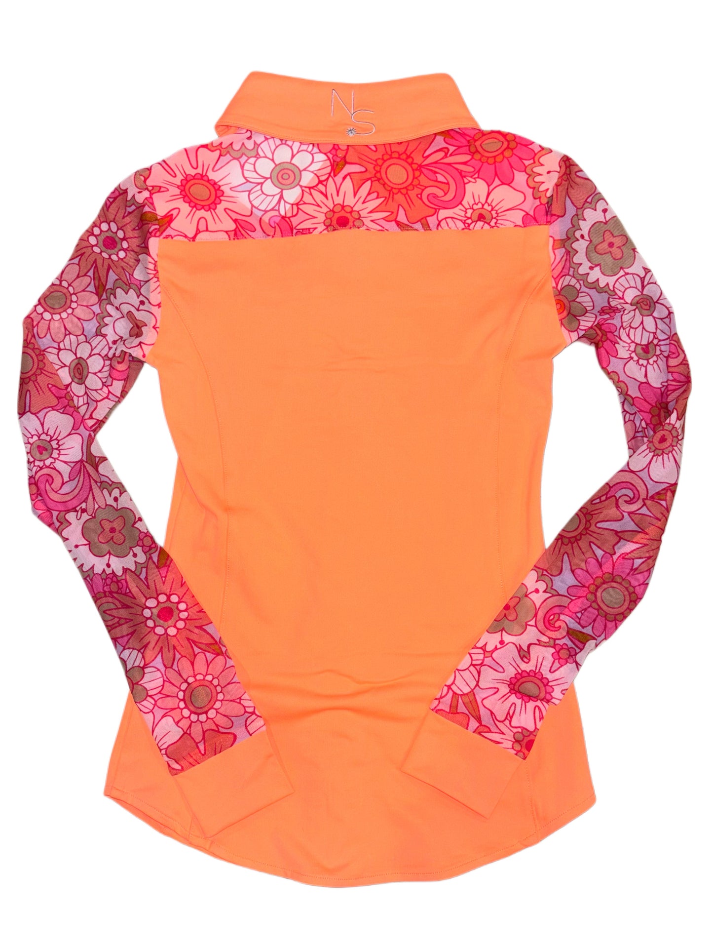 AeroTEQ Girls Wildflower Fever Mesh Pearl Snap Rodeo Shirt