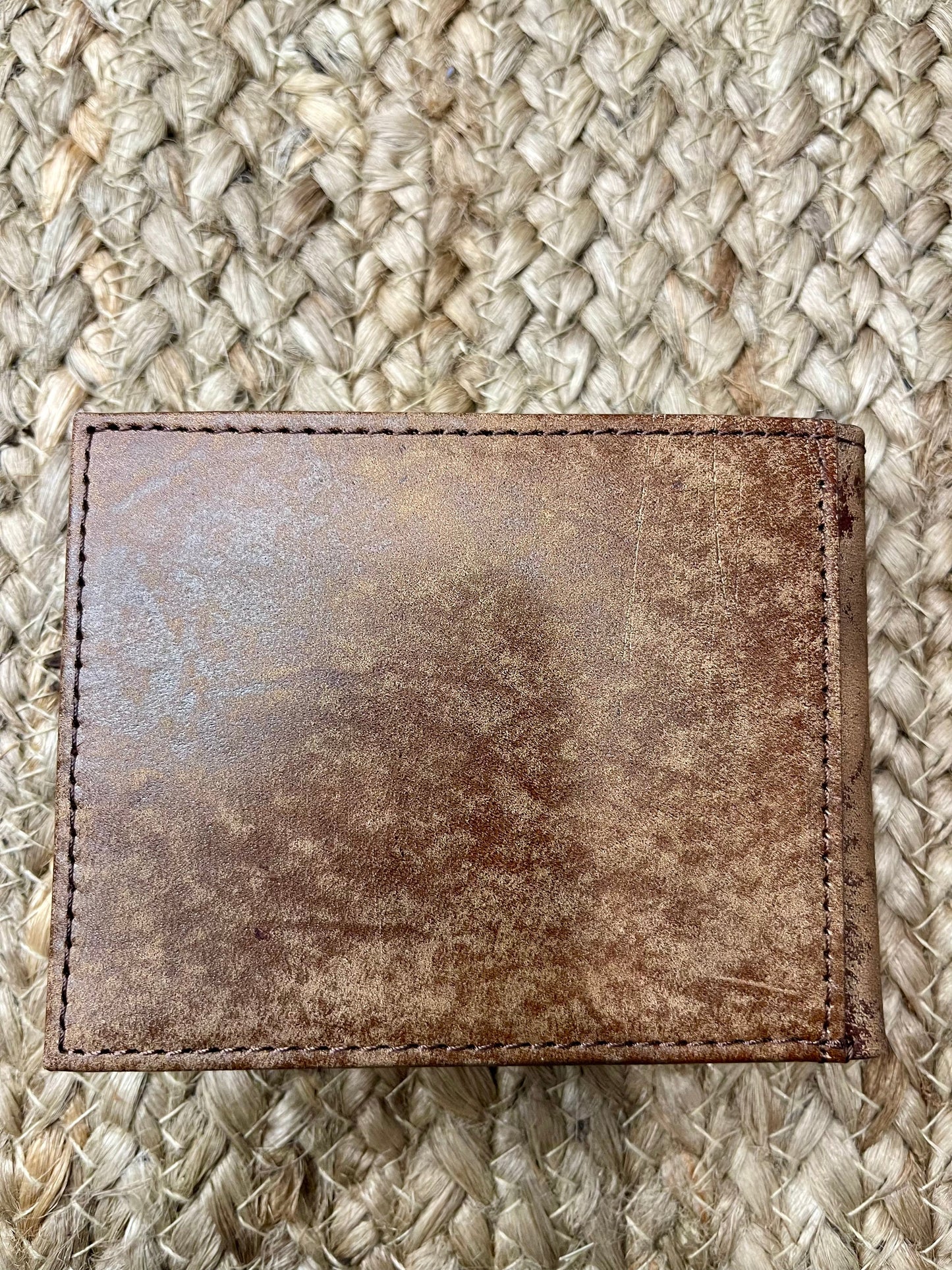 Basket Weave Bi-Fold Wallet