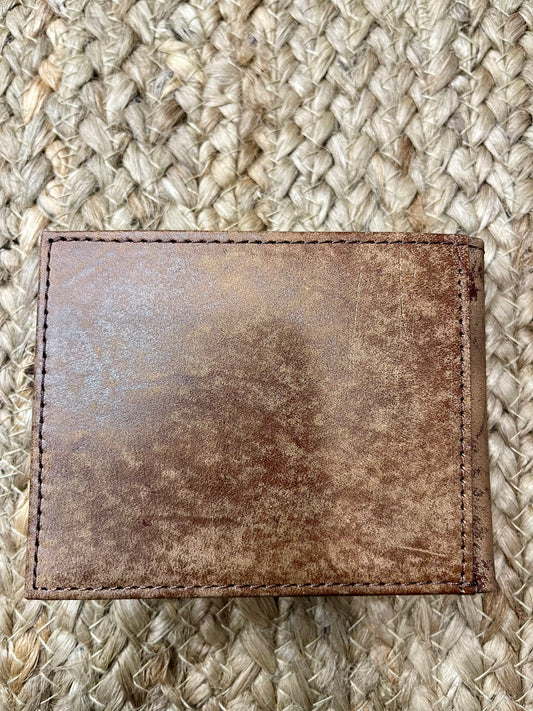 Basket Weave Bi-Fold Wallet