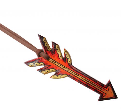 6.5" hand painted tie on saddle arrow