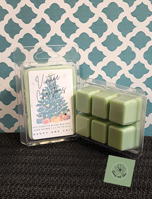 Vintage Christmas Wax Melt – Nostalgic Holiday Fragrance