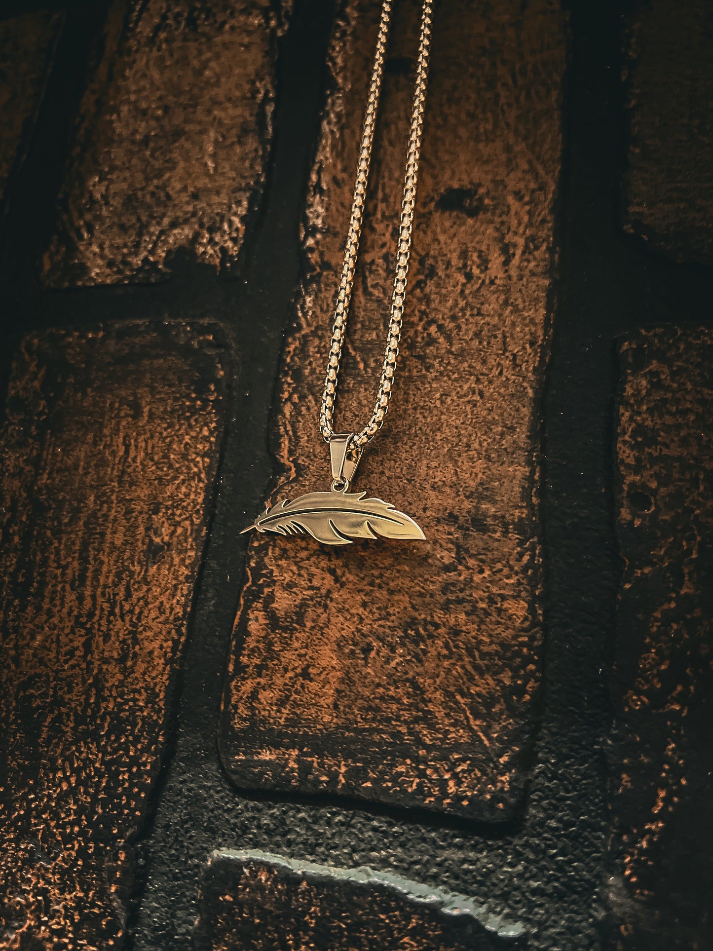 Feather- Stainless Steel Necklace and Pendant *PREORDER*