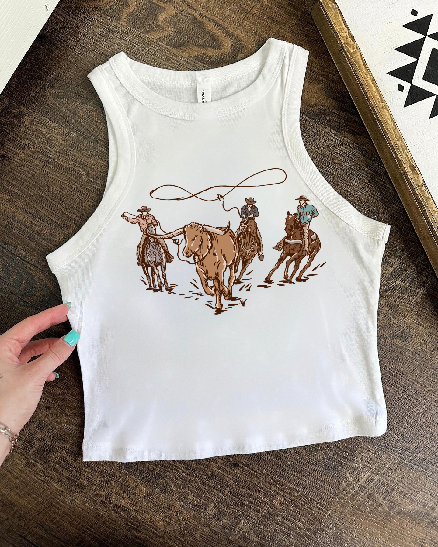 Cowboys Cropped Tank