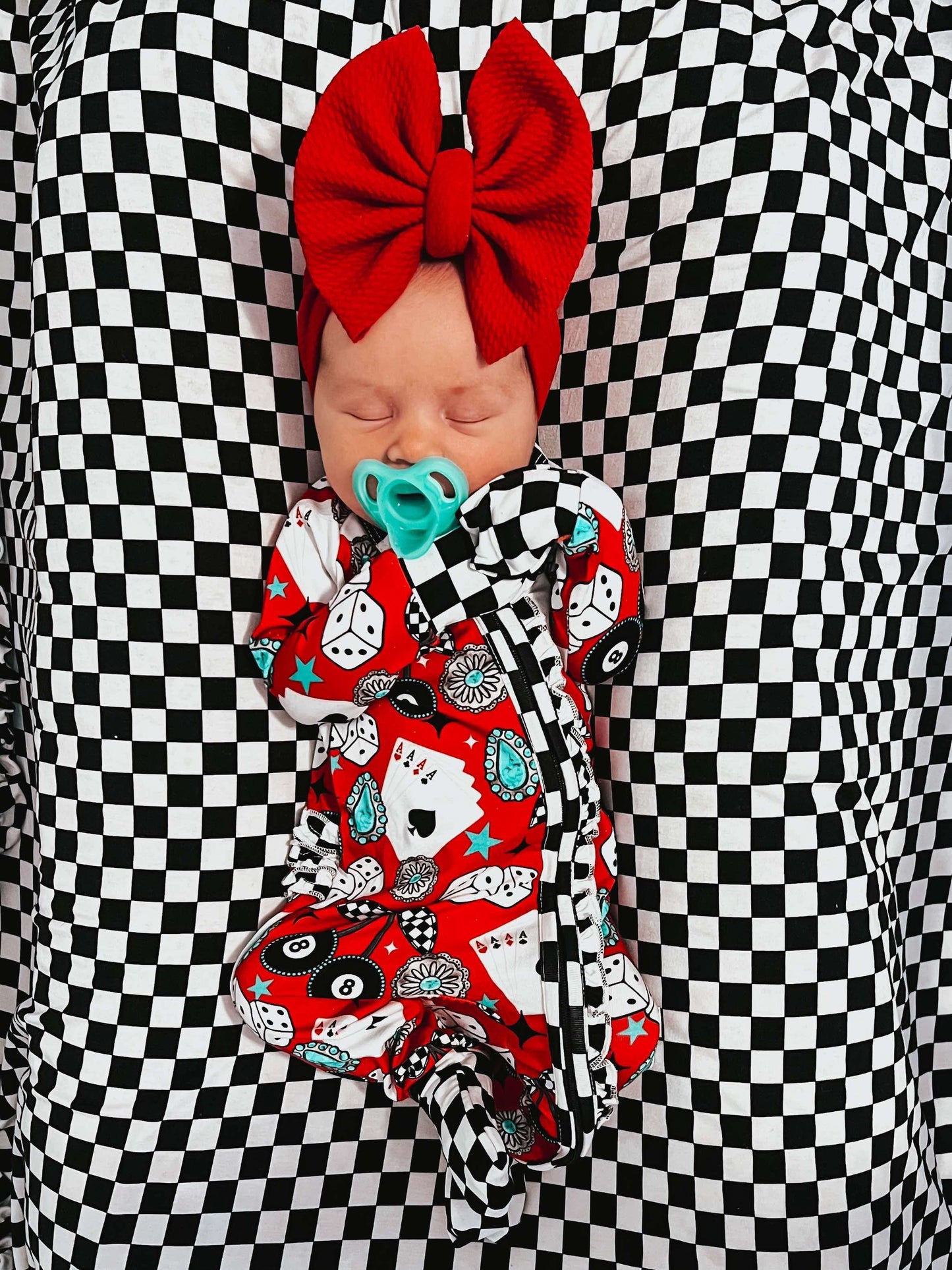 Cowgirl Luck Ruffled Bamboo Sleeper