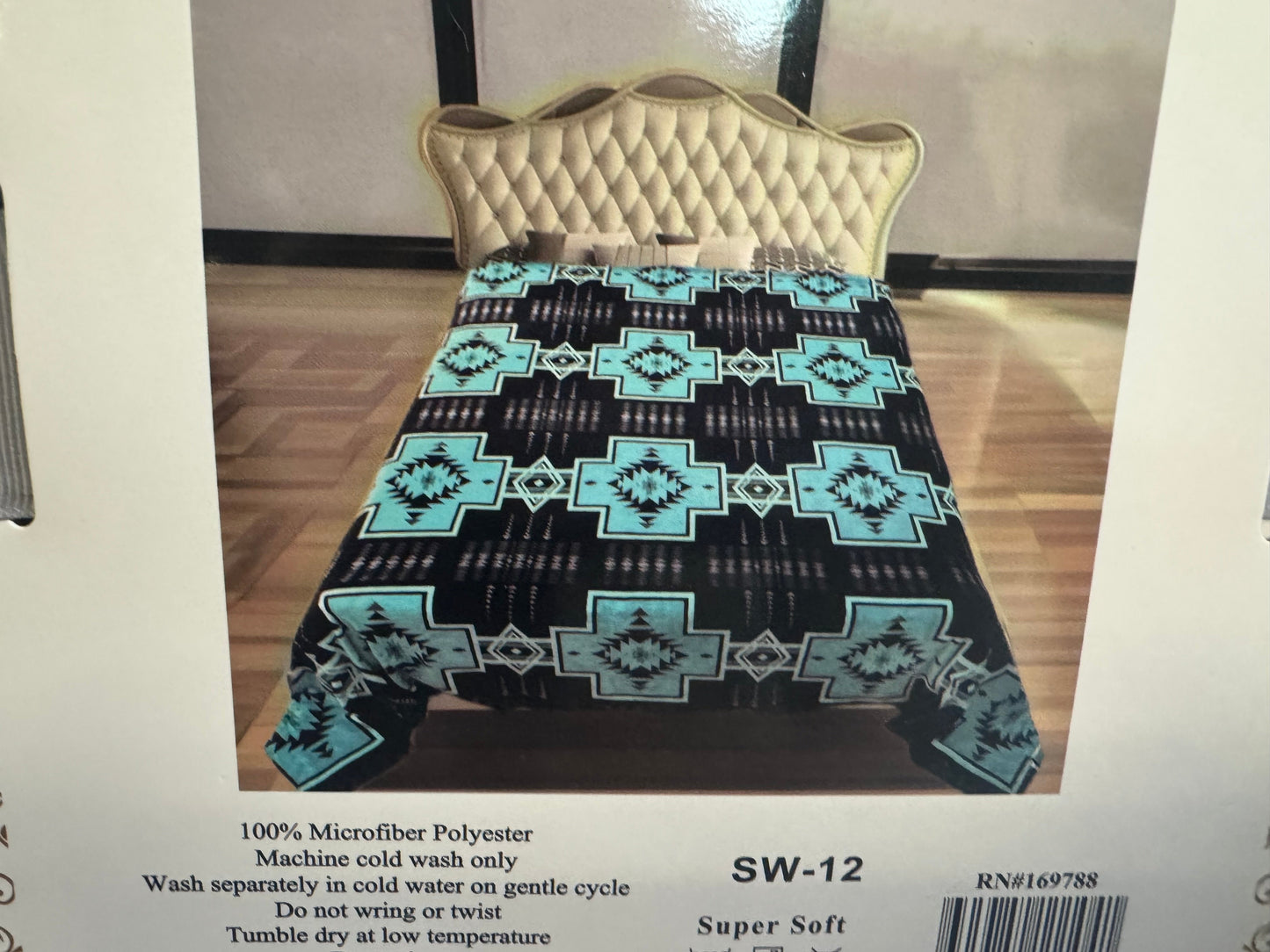 Twin Super Plush Aztec Blankets 80X60