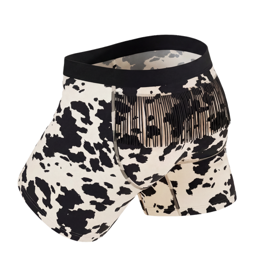 The Graze Escape | Cow Hide Fringe Ball Hammock® Pouch Underwear