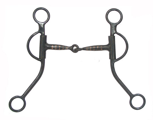 AJ Tack Double Rein Long Shank Snaffle Bit