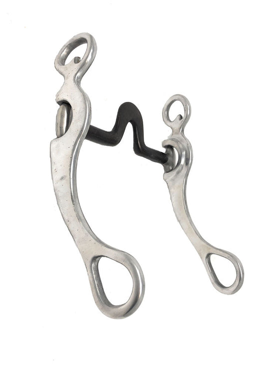 AJ Tack Aluminum Cheeks Swivel Port Spoon Bit