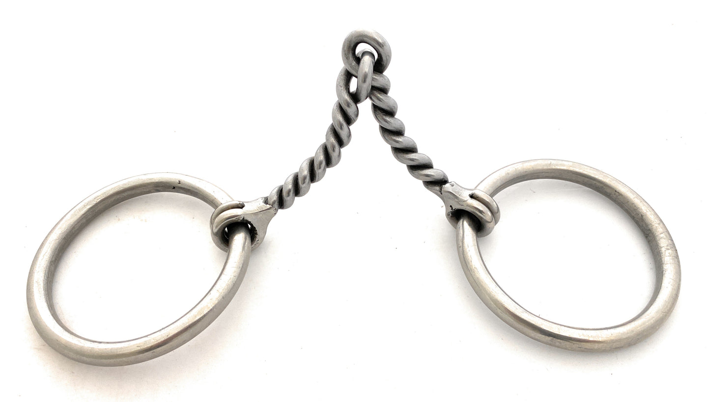 AJ Tack Sweet Iron Loose Ring Twisted Snaffle Bit