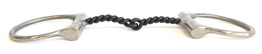 AJ Tack Dee Ring Twisted Snaffle Bit