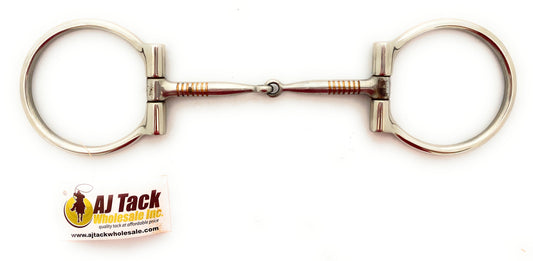 AJ Tack Offset Dee Ring Snaffle Bit