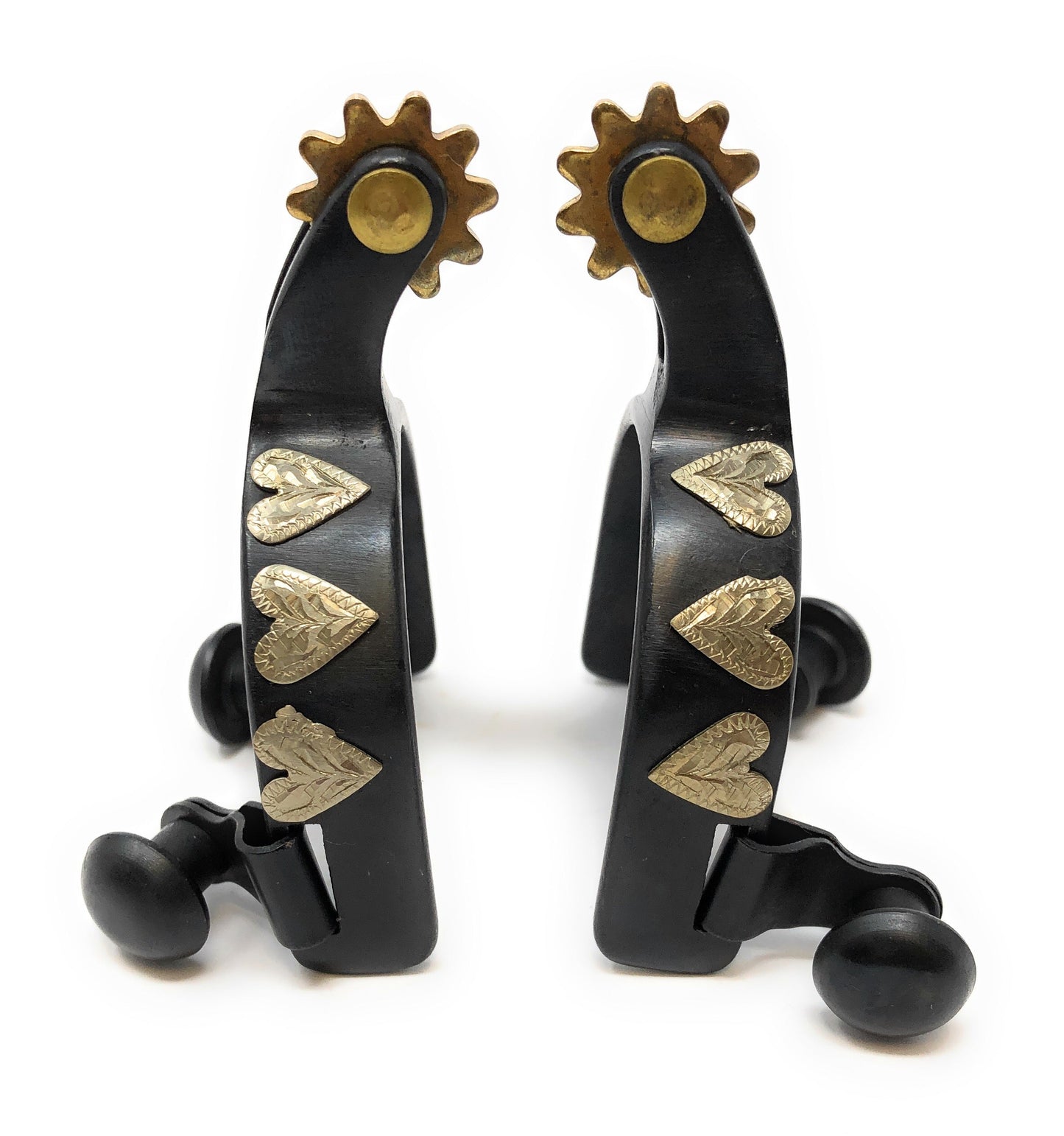 AJ Tack Baby Three Hearts Spurs & Spur Straps