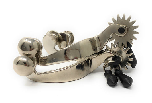 AJ Tack Baby Nickel Plated Spurs