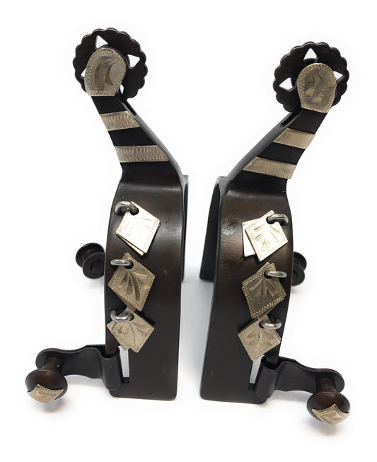 AJ Tack Ladies Antique Brown Diamond Charm Spurs