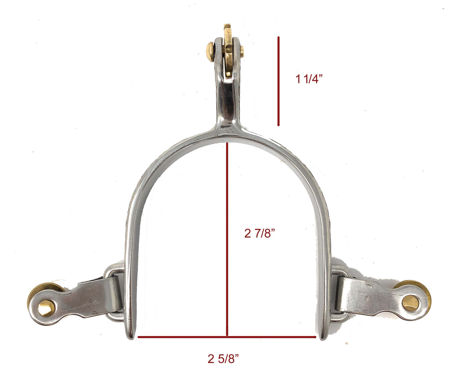 AJ Tack Youth Stainless Steel Flower Engraved Spurs