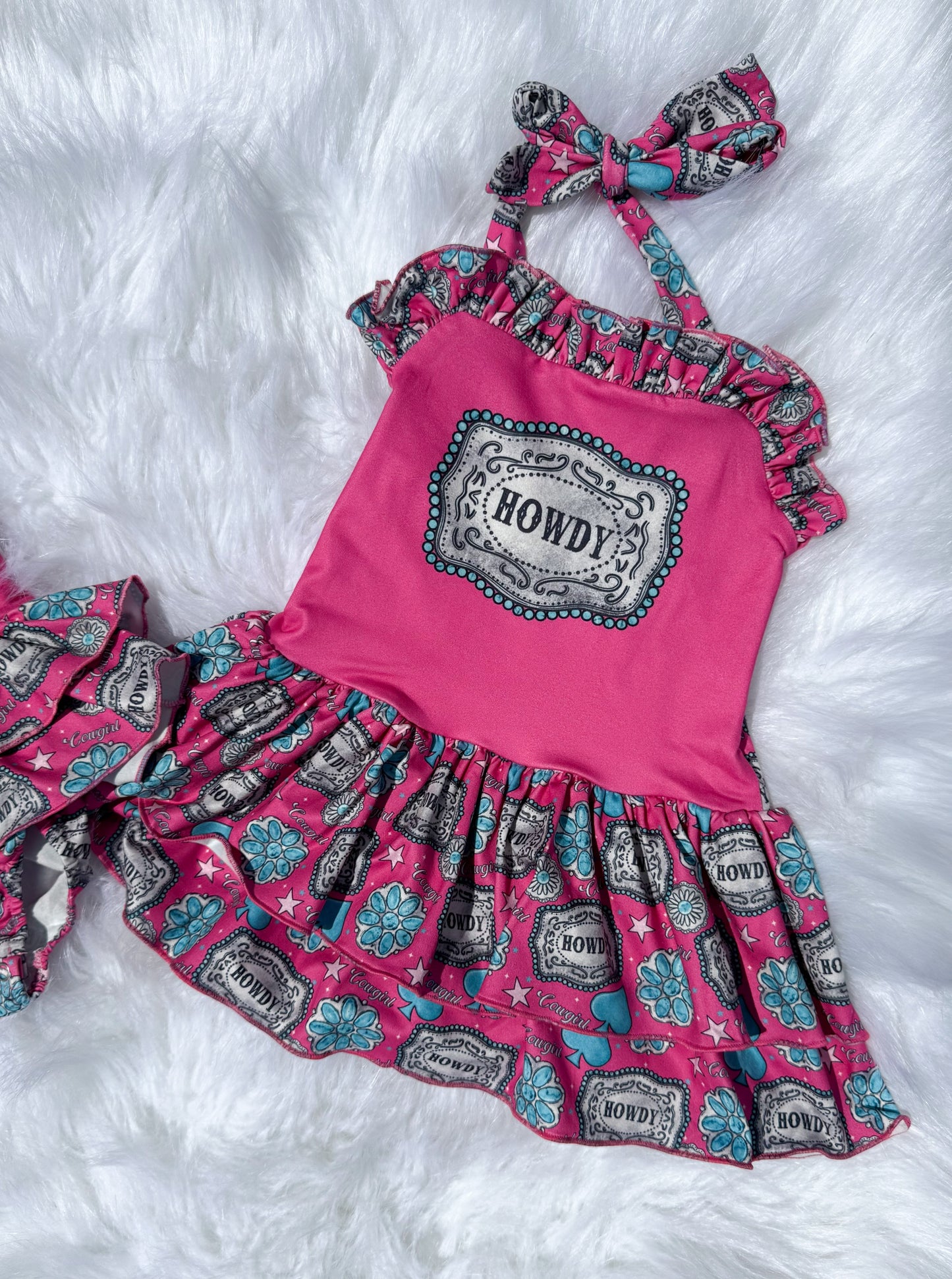 Howdy halter romper/top (FINAL SALE)