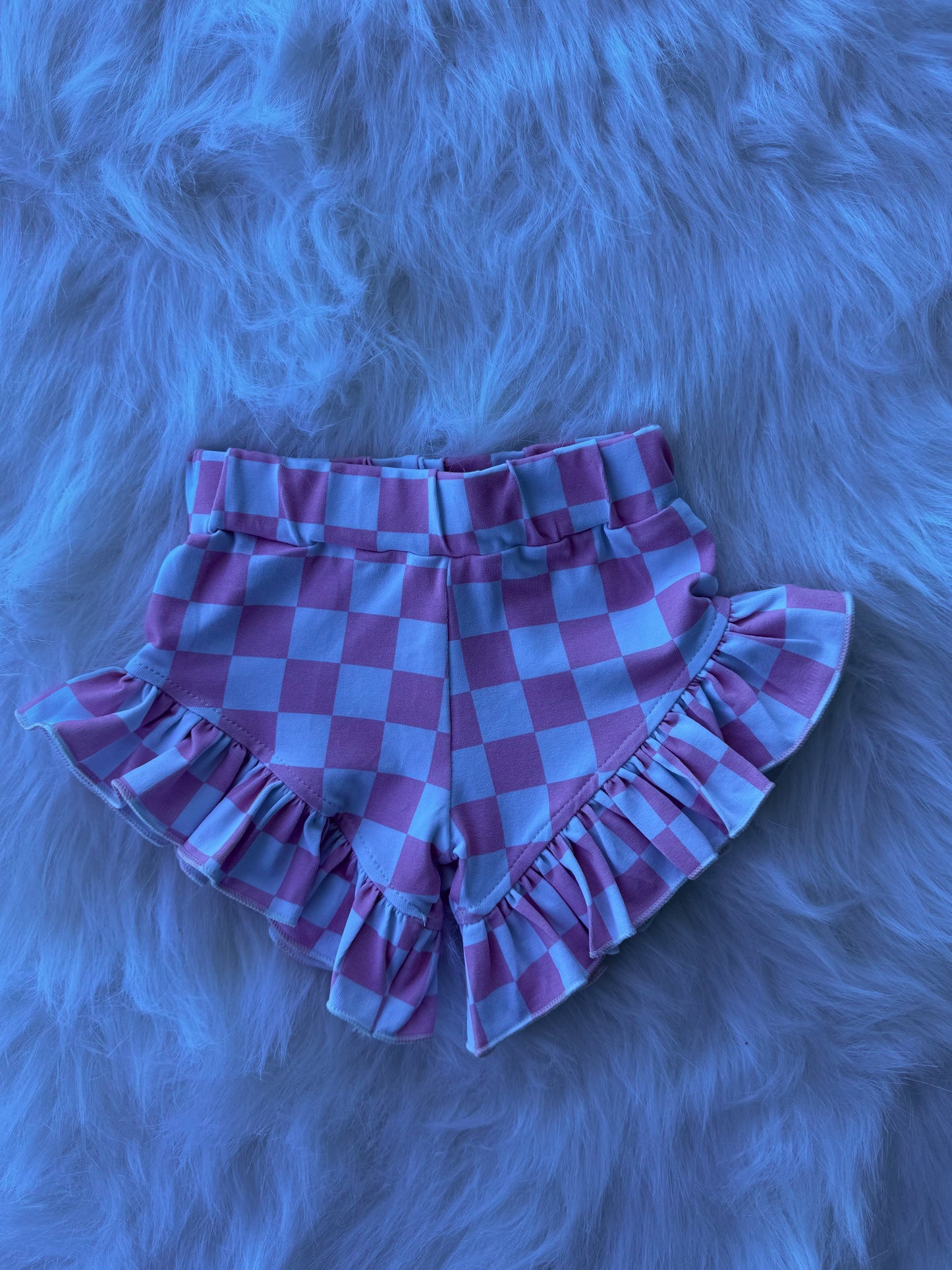 Bubblegum Checkered Shorties (FINAL SALE)
