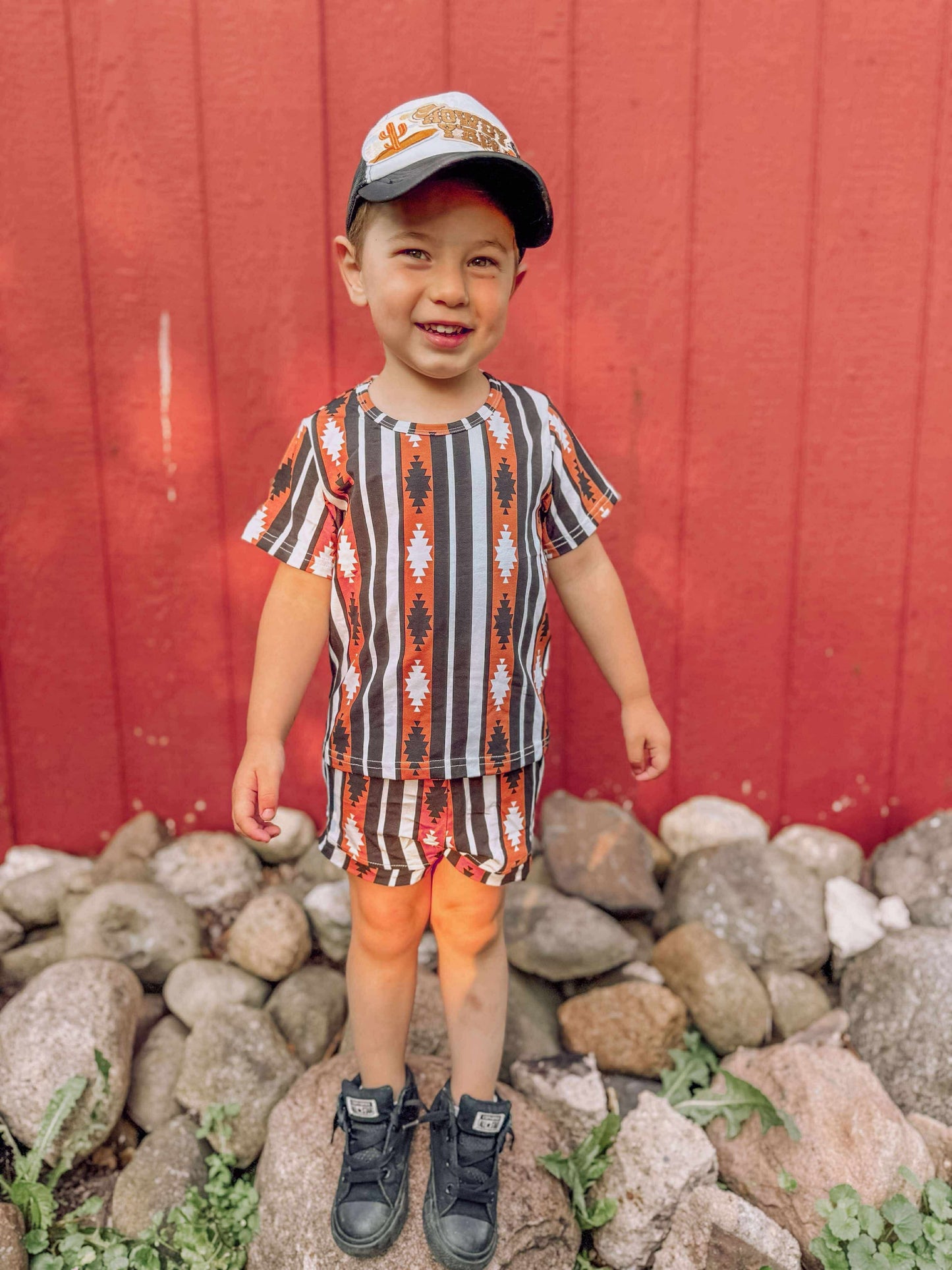 Brown Aztec Short Set (FINAL SALE)