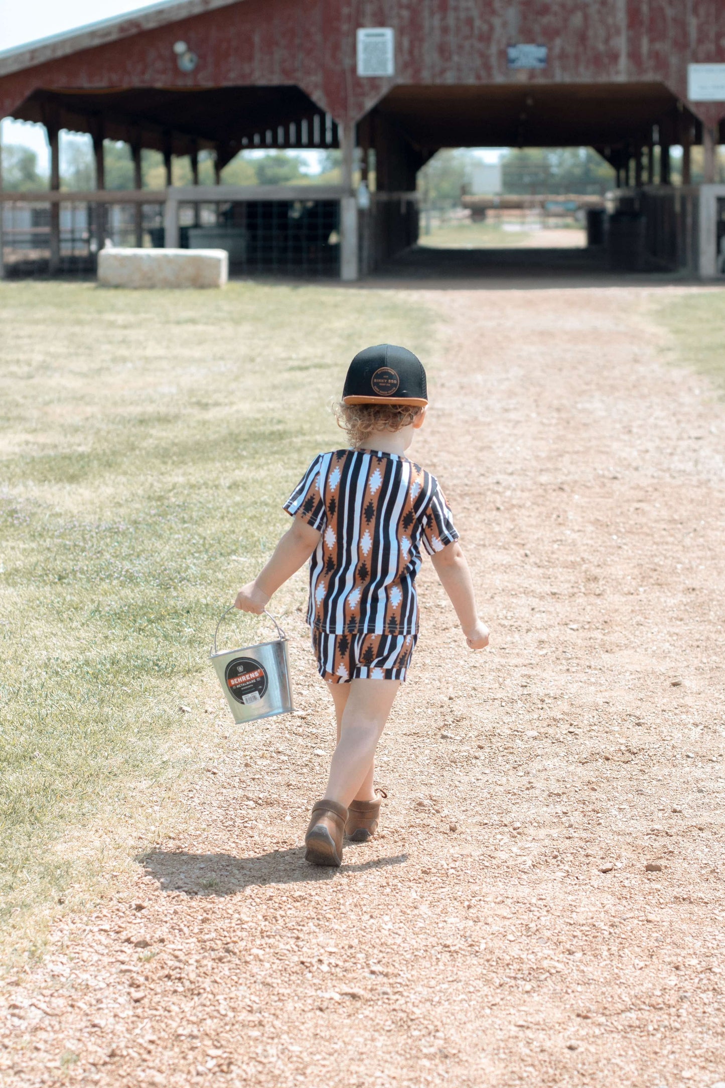 Brown Aztec Short Set (FINAL SALE)