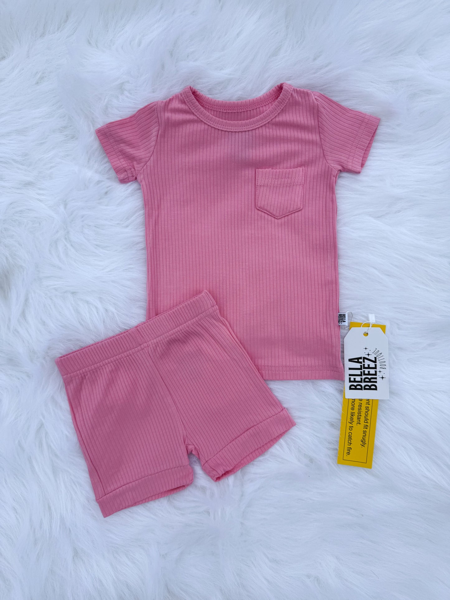 Ballerina Pink Bamboo Short Set