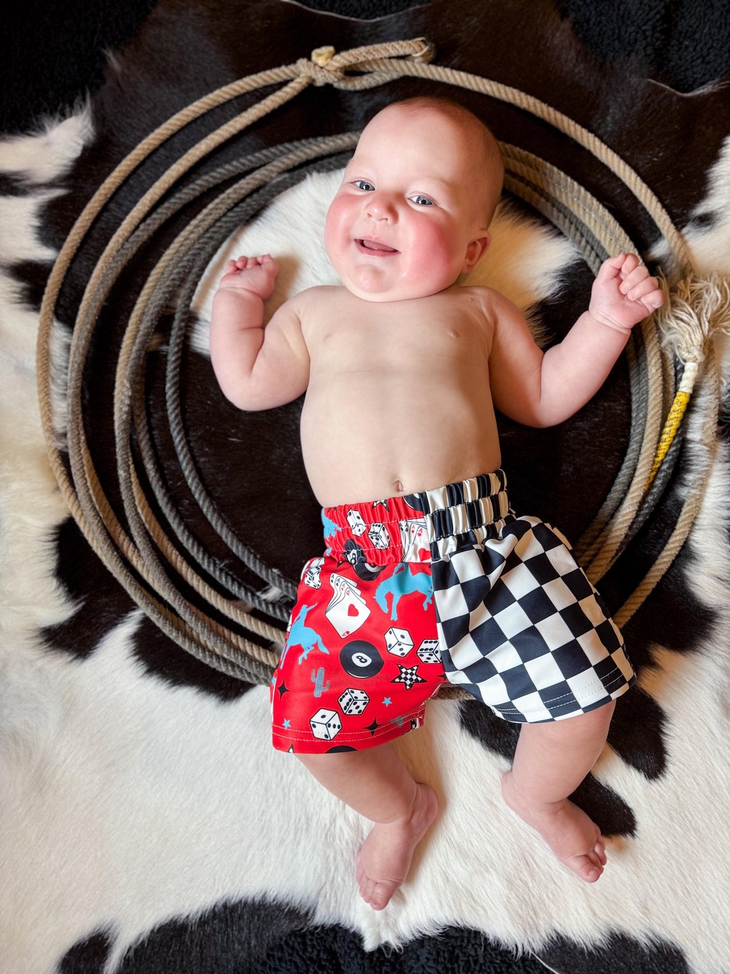 Luck Of The Draw Swim Trunks (FINAL SALE)