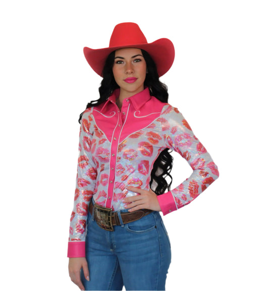 Smooch & Spur Western Pearl Snap Rodeo Shirt