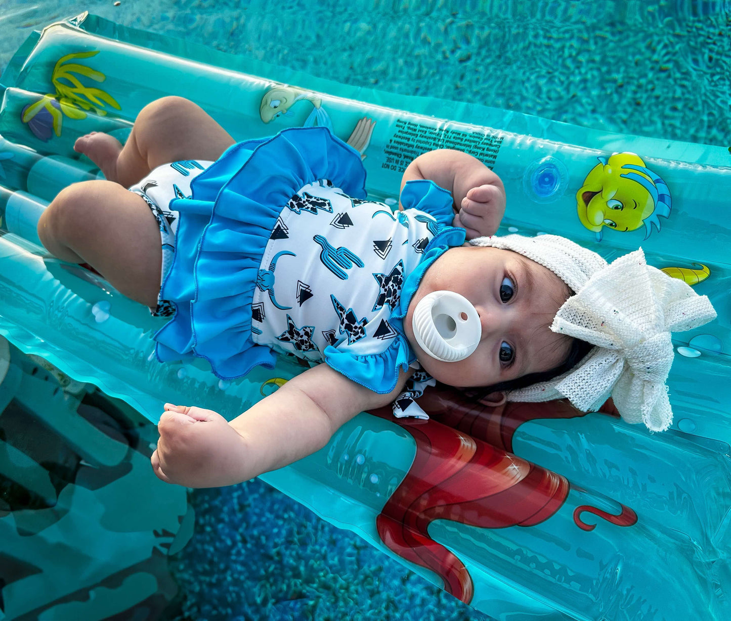 Wild & Western Ruffled Swim Suit (FINAL SALE)