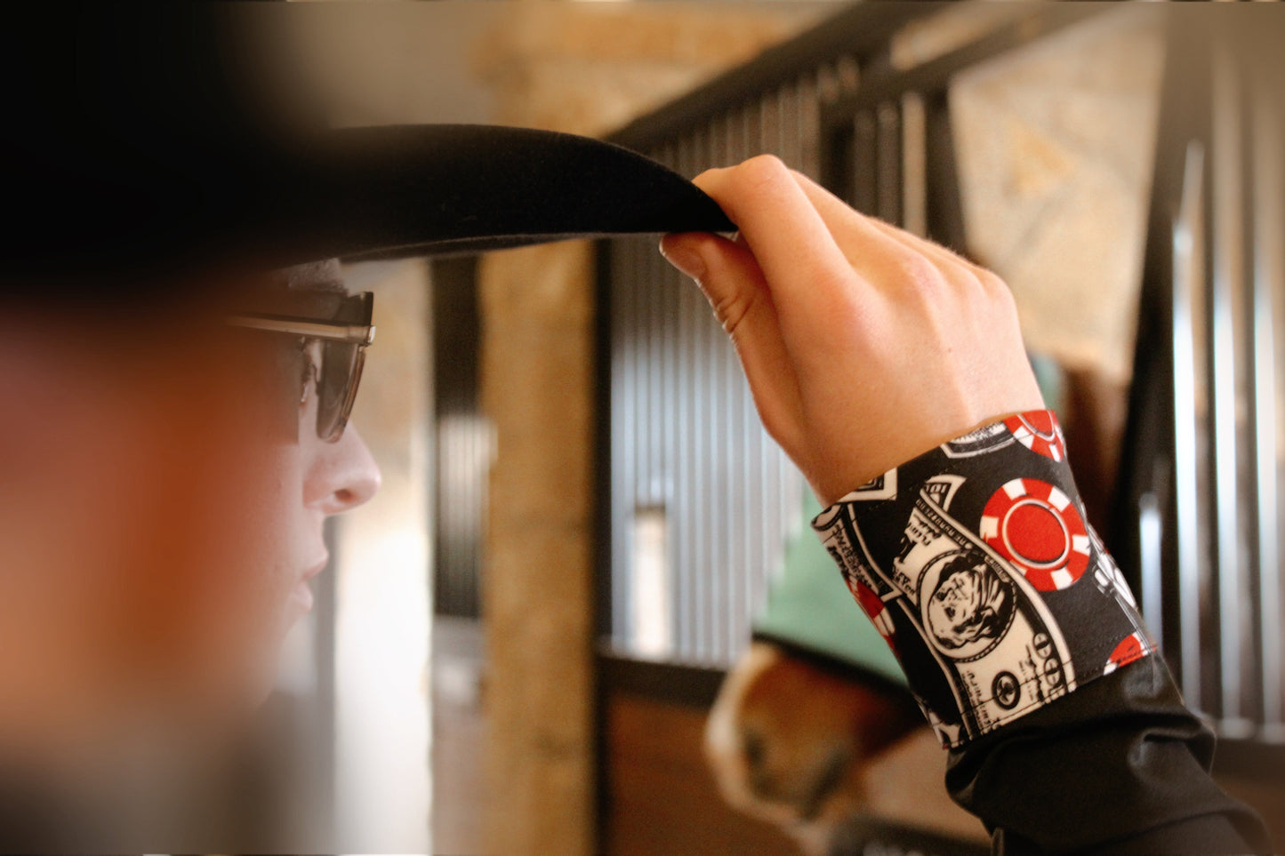 Mens Risky Business Pearl Snap Rodeo Shirt