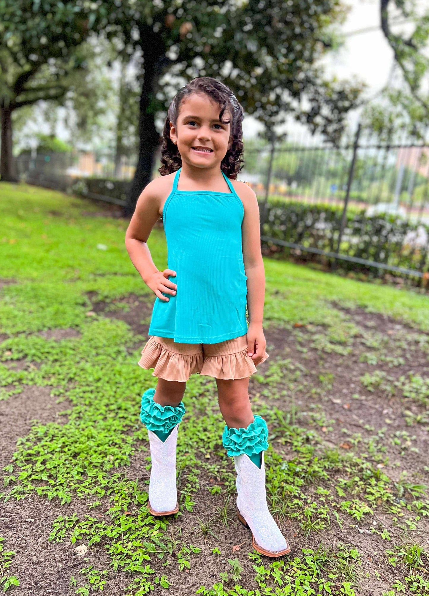 Teal swing top (FINAL SALE)