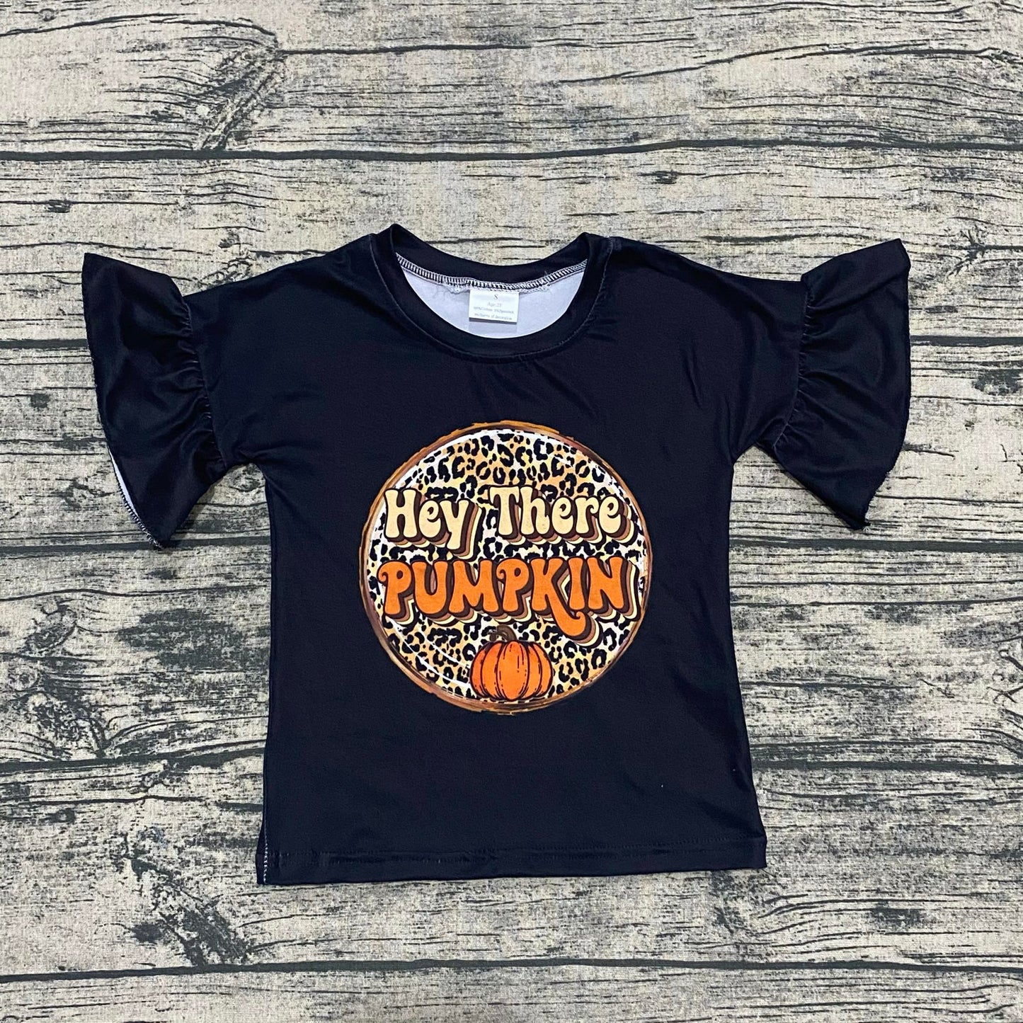 Hey there pumpkin ruffle top