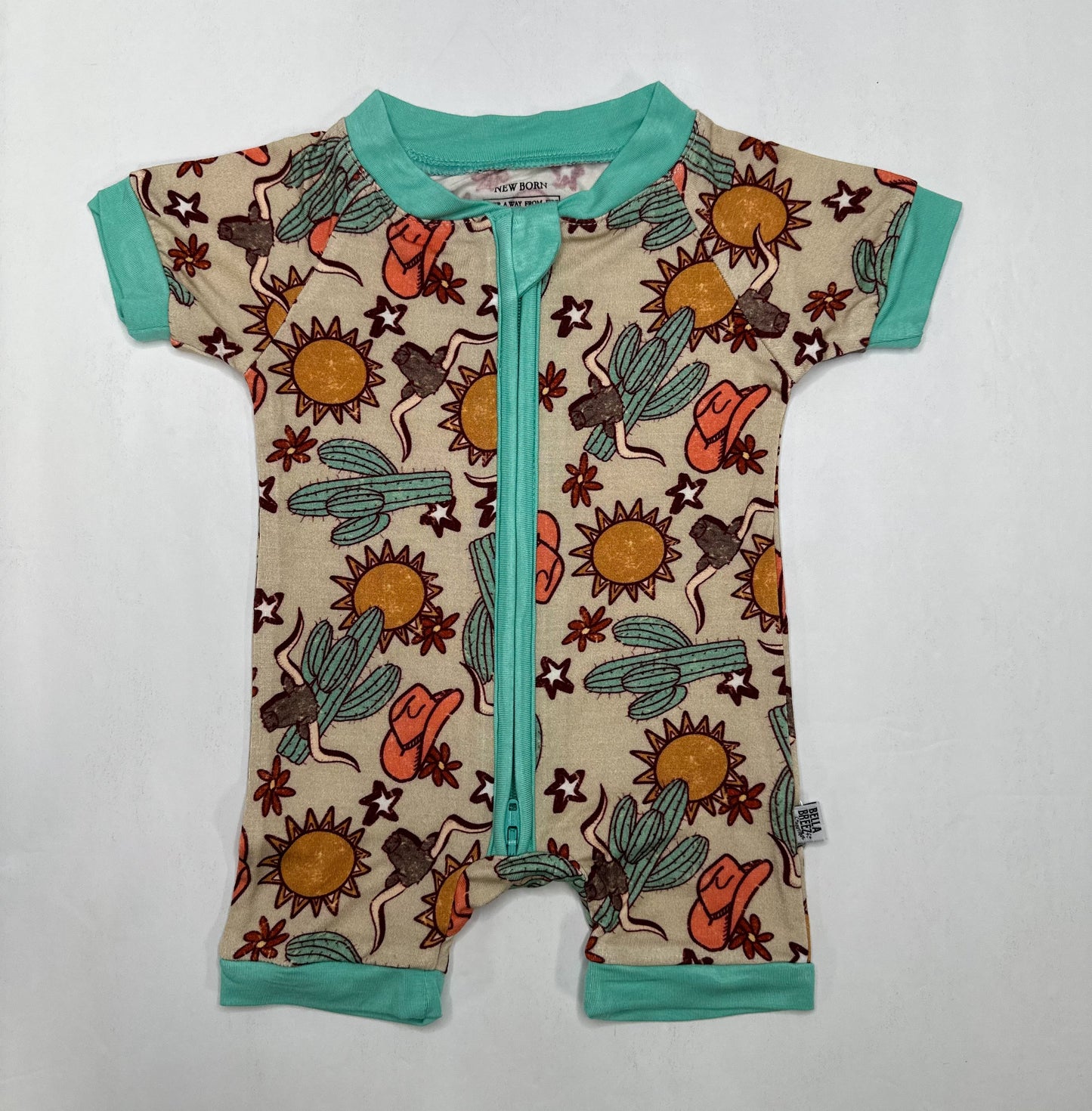 Wild West Bamboo Shortie Romper (FINAL SALE)