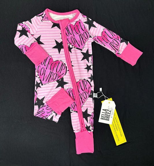 Pucker Up Cowboy Bamboo Sleeper (FINAL SALE)