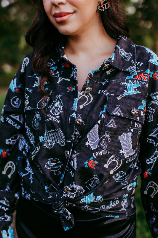 Texas Rodeo Western Shacket