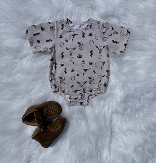 Wild & Western Bubble Romper (FINAL SALE)