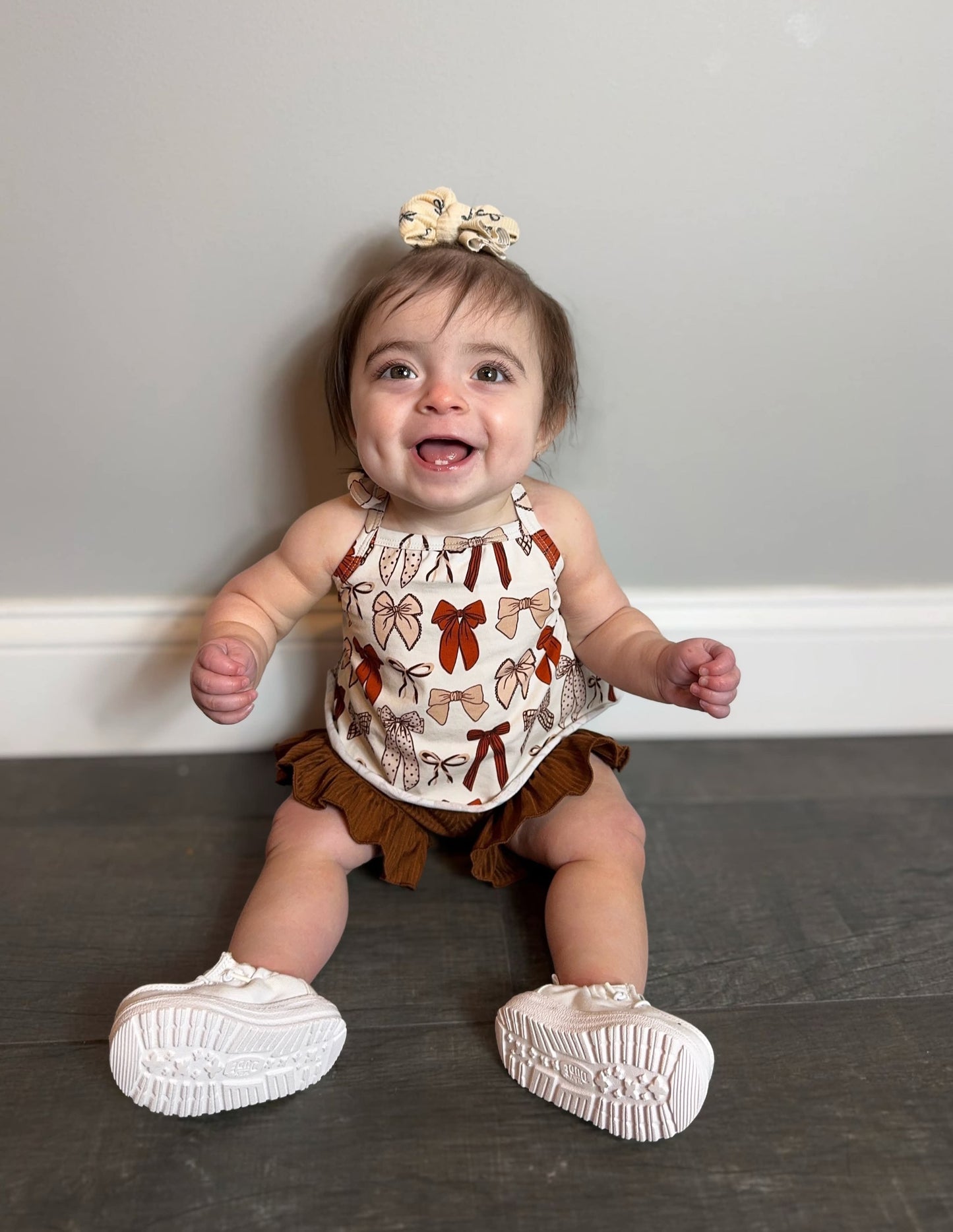 Brown Bows Swing Top (FINAL SALE)