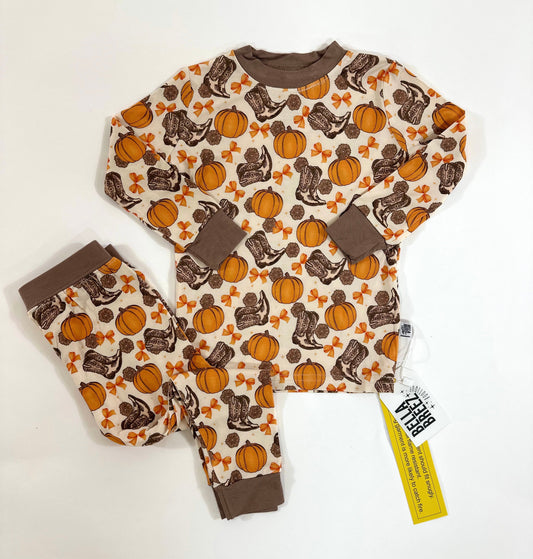Howdy Pumpkin Bamboo Set (FINAL SALE) SIZES 18/24M, 4YR, 5YR, 6YR