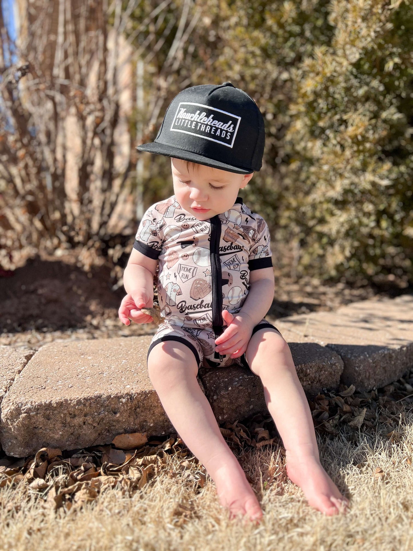 Game Day Bamboo Shortie Romper (FINAL SALE)