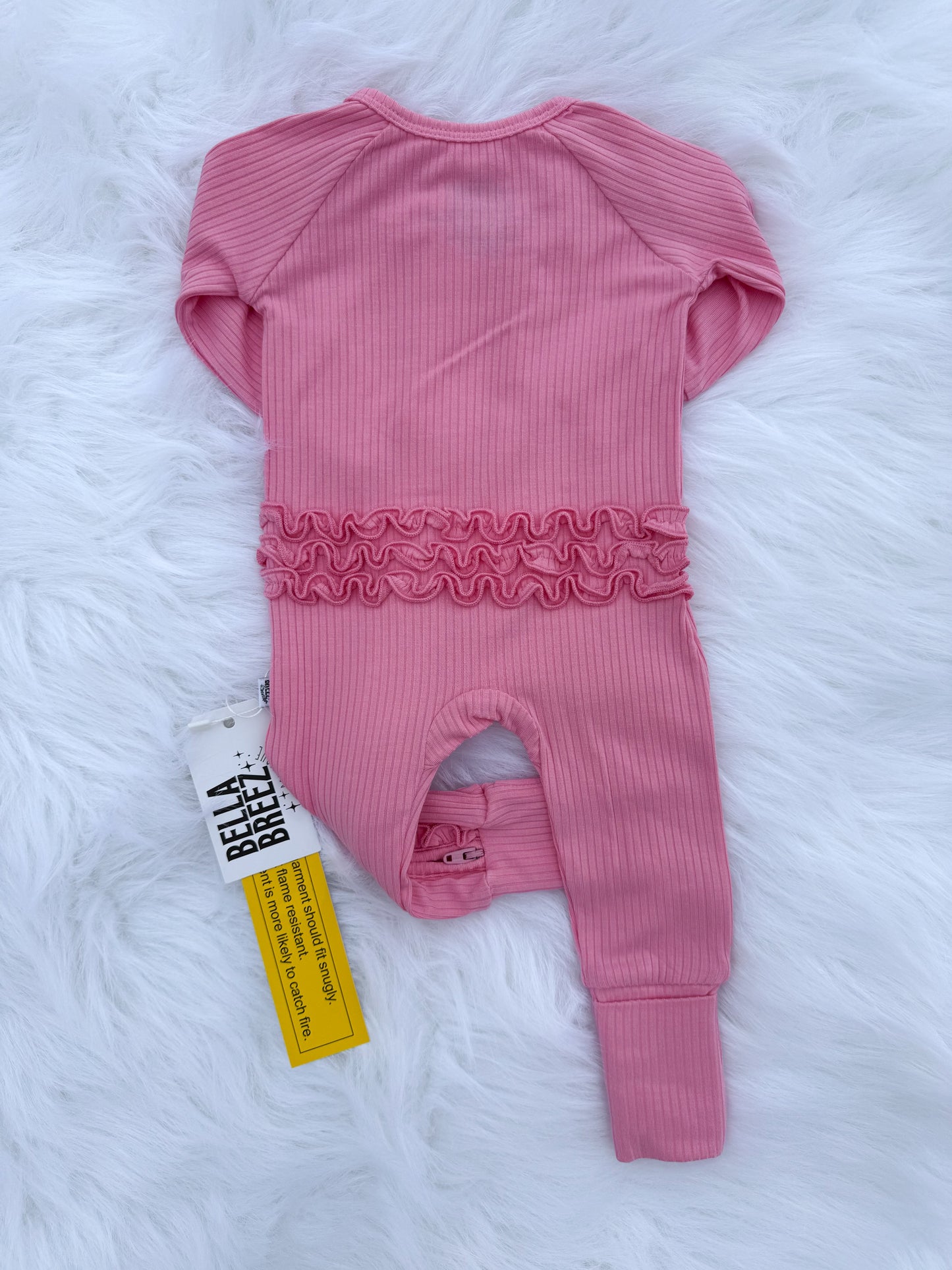 Ballerina Pink Ruffled Bamboo Sleeper