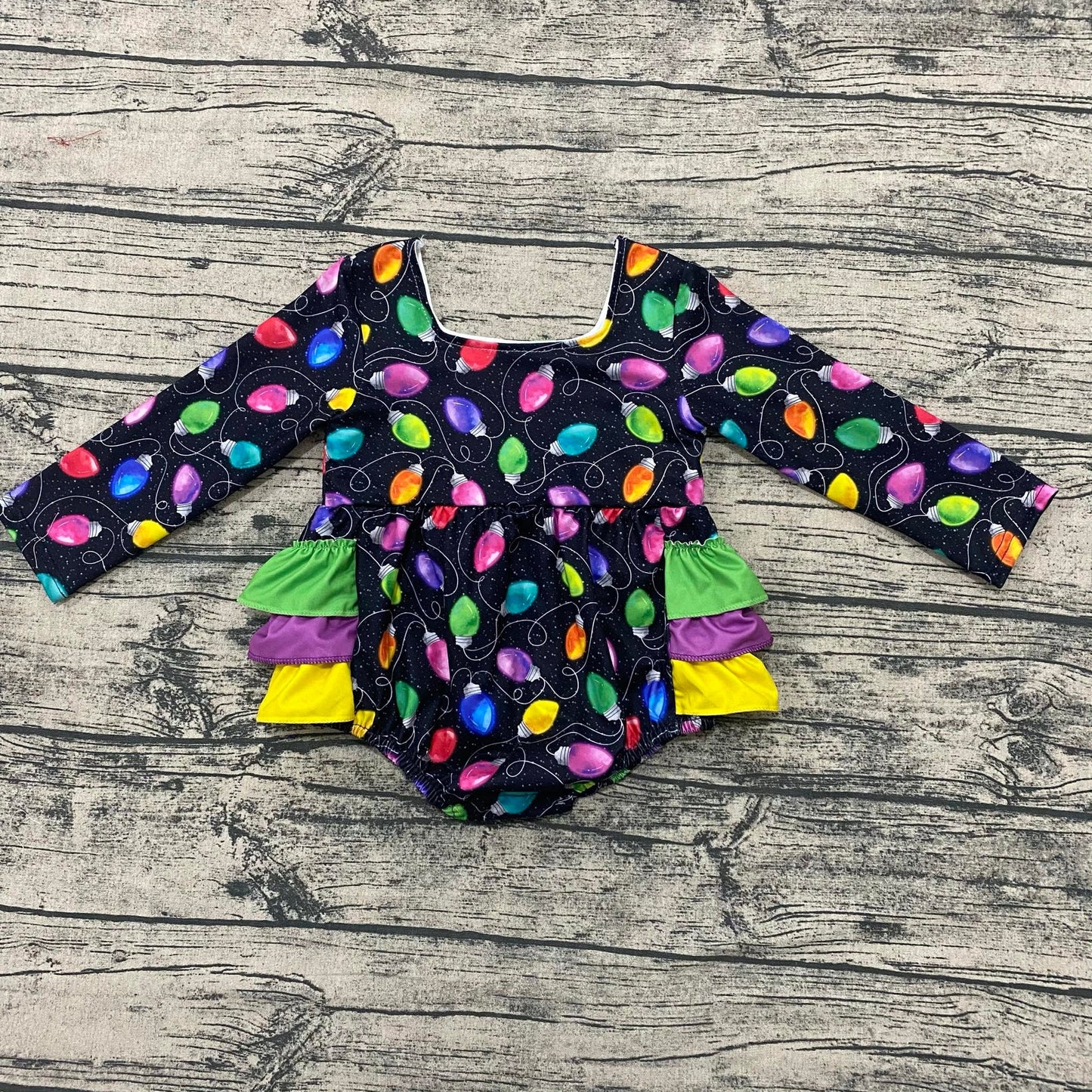 Lights ruffle romper