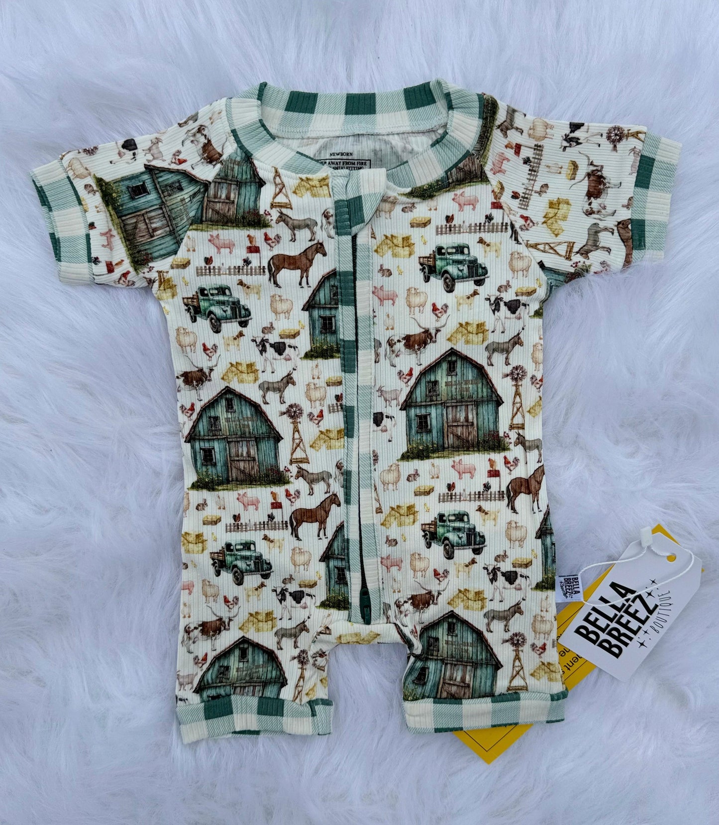 BBB Farm Bamboo Shortie Romper