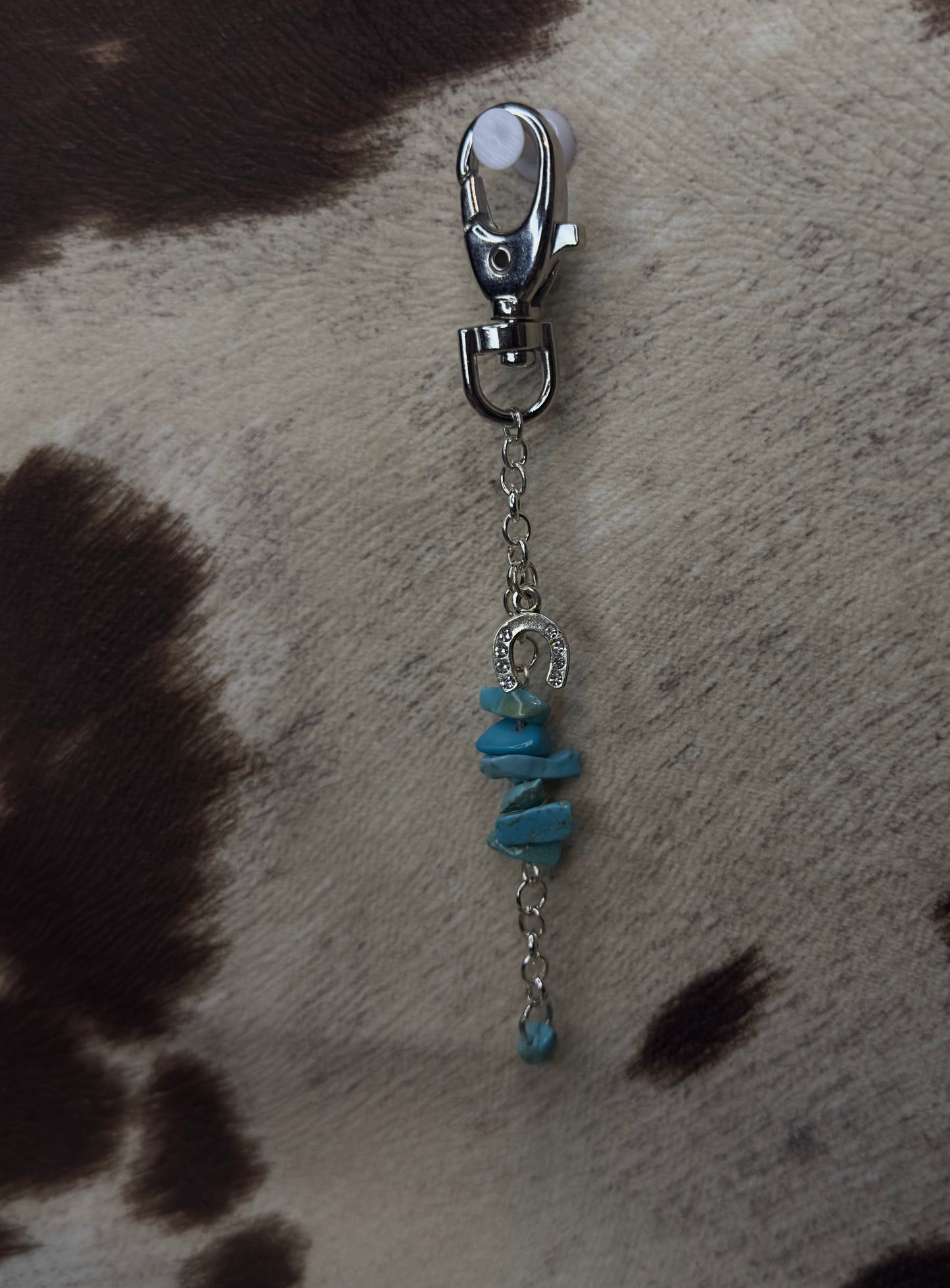 Lucky turquoise bag charm
