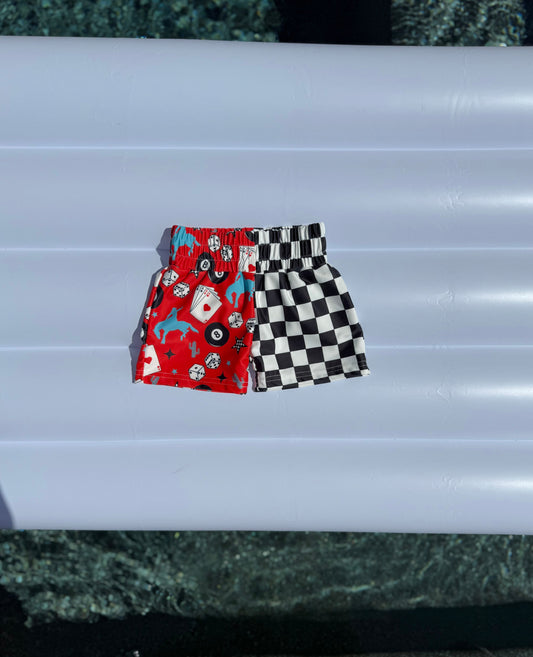 Luck Of The Draw Swim Trunks (FINAL SALE)