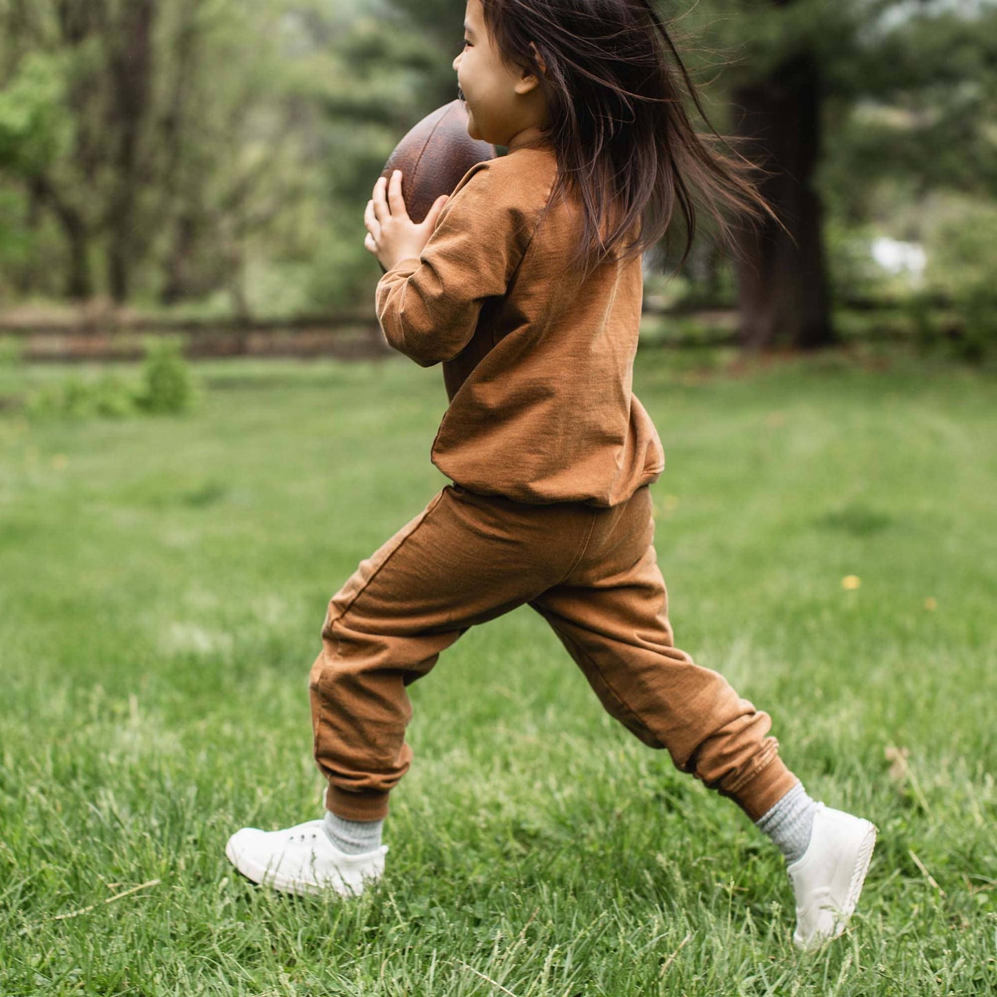 Acid Wash Football Toddler Sweatshirt Set